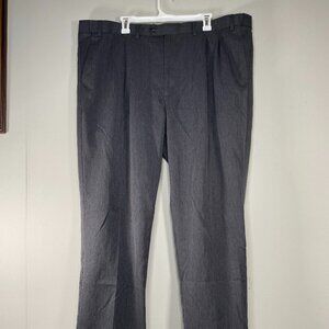 Perry Ellis Portfolio Pleated Dress Pants Men's 44 x 30 High Rise Gray Office